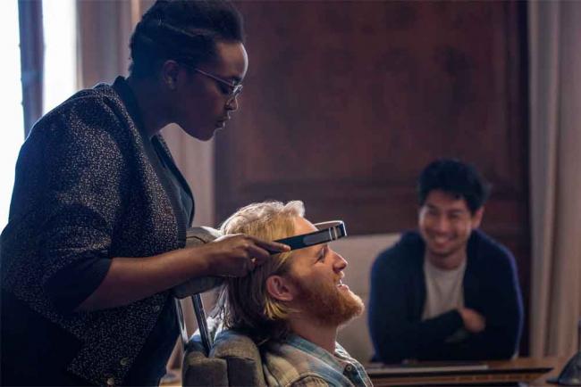 Wunmi Mosaku, Wyatt Russell, Ken Yamamura in Black Mirror