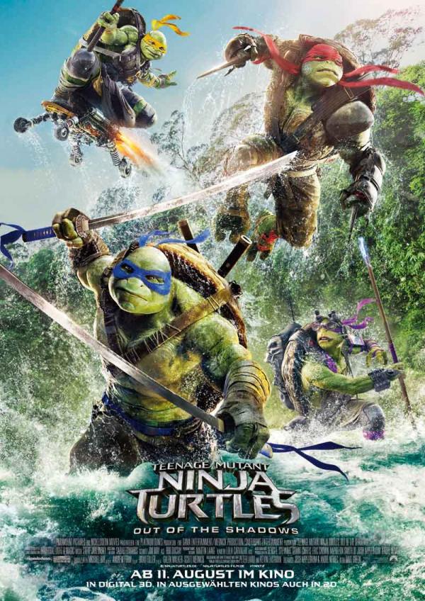 Teenage Mutant Ninja Turtles 2: Out Of The Shadows Poster