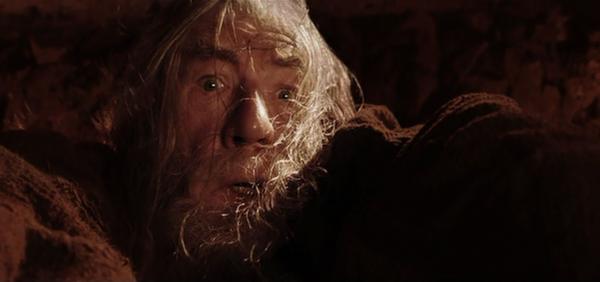 Gandalf in den Minen von Moria