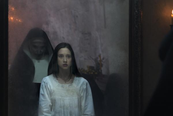 Bonnie Aarons & Taissa Farmiga in The Nun