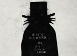 Babadook-Poster mit Silhouette auf weißem Grund.